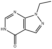 1-乙基-1H,4H,5H-吡唑并[3,4-D]嘧啶-4-酮, 89852-92-6, 结构式