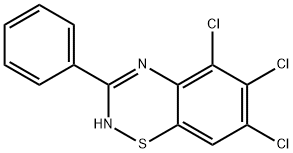 5,6,7-TRICHLORO-3-PHENYL-2H-BENZO(E)(1,2,4)THIADIAZINE Struktur