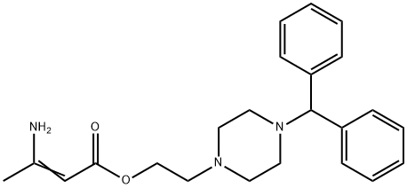 90096-33-6 2-(4-二苯甲基-1-哌嗪基)乙基-3-氨基丁烯酸酯