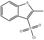 2-甲基-1-苯并噻吩-3-磺酰氯, 90273-31-7, 结构式