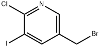 5-(ブロモメチル)-2-クロロ-3-ヨードピリジン 化学構造式
