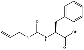 N-allyloxycarbonyl-(S)-phenylalanate 结构式