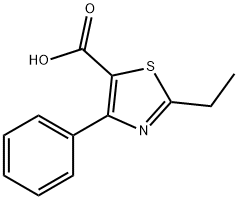 2-ETHYL-4-PHENYL-1,3-THIAZOLE-5-CARBOXYLIC ACID,905808-16-4,结构式