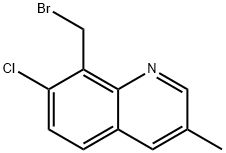 Quinoline, 8-(bromomethyl)-7-chloro-3-methyl- Structure