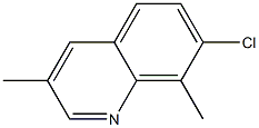 Quinoline, 7-chloro-3,8-dimethyl- Structure