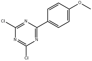 2,4-二氯-6-(4-甲氧基苯基)-1,3,5-三嗪, 90723-86-7, 结构式