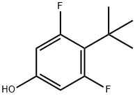 3,5-二氟-4-叔丁基苯酚,910486-78-1,结构式
