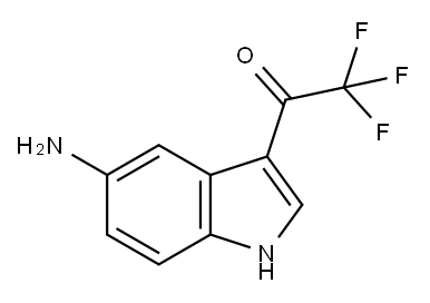 1-(5-amino-1H-indol-3-yl)-2,2,2-trifluoroethan-1-one Struktur
