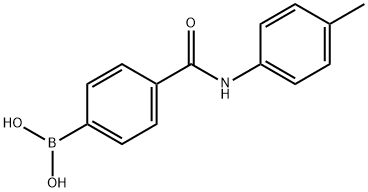 4-[[(4-甲基苯基)氨基]羰基]苯硼酸 结构式