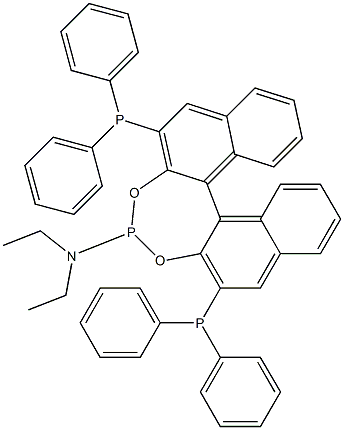 (11bR)-2,6-Bis(diphenylphosphino)-N,N-diethyldinaphtho[2,1-d:1',2'-f][1,3,2]dioxaphosphepin-4-amine Structure