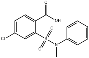 Benzoic acid, 4-chloro-2-[(methylphenylamino)sulfonyl]- 结构式