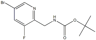 tert-butyl ((5-bromo-3-fluoropyridin-2-yl)methyl)carbamate Structure