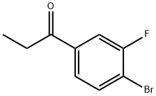 1-(4-bromo-3-fluorophenyl)propan-1-one 化学構造式