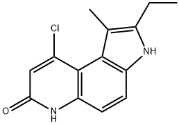 9-chloro-2-ethyl-1-methyl-3H-pyrrolo[3,2-f]quinolin-7(6H)-one,917890-58-5,结构式