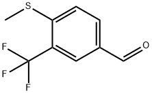 4-Methylthio-3-trifluoromethylbenzaldehyde Struktur
