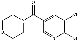 4-[(5,6-dichloropyridin-3-yl)carbonyl]morpholine 化学構造式