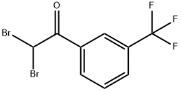 Ethanone, 2,2-dibromo-1-[3-(trifluoromethyl)phenyl]- 化学構造式