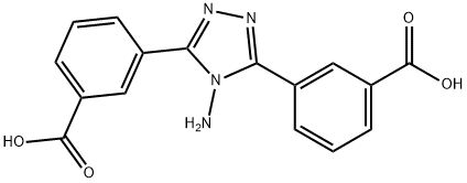 3,3'-(4-氨基-4H-1,2,4-三唑-3,5-二基)二苯甲酸,923057-85-6,结构式