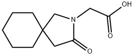 2-Azaspiro[4.5]decane-2-acetic acid, 3-oxo- Structure