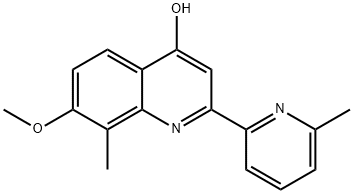 7-methoxy-8-methyl-2-(6-methylpyridin-2-yl)quinolin-4-ol,923604-92-6,结构式