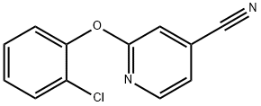 2-(2-氯苯氧基)吡啶-4-甲腈, 924844-32-6, 结构式