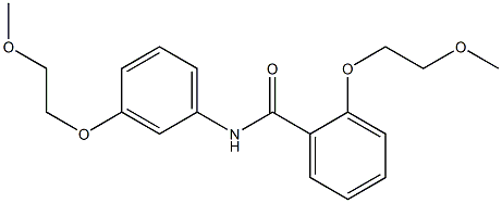 2-(2-methoxyethoxy)-N-[3-(2-methoxyethoxy)phenyl]benzamide Struktur