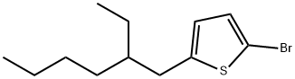 2-ブロモ-5-(2-エチルヘキシル)チオフェン 化学構造式