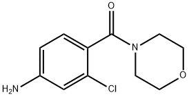3-chloro-4-(morpholin-4-ylcarbonyl)aniline Structure