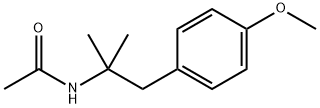 N-[1-(4-methoxyphenyl)-2-methylpropan-2-yl]acetamide Struktur