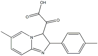 (6-methyl-2-p-tolyl-2,3-dihydro-imidazo[1,2-a]pyridin-3-yl)-oxoacetic acid Structure