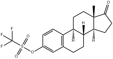 Estra-1,3,5(10)-trien-17-one, 3-[[(trifluoromethyl)sulfonyl]oxy]- 结构式