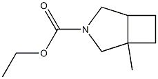 1-甲基-3-氮杂双环[3.2.0]庚烷-3-羧酸乙酯, 92898-06-1, 结构式
