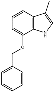 1H-Indole, 3-methyl-7-(phenylmethoxy)-,92962-51-1,结构式