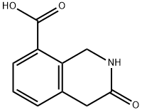 3-oxo-1,2,3,4-tetrahydroisoquinoline-8-carboxylic acid,933704-29-1,结构式