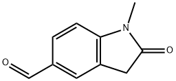 INDOLE-5-CARBOXALDEHYDE, 2,3-DIHYDRO-1-METHYL-2-OXO- Structure