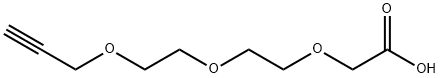 Acetic acid, 2-[2-[2-(2-propyn-1-yloxy)ethoxy]ethoxy]- Structure