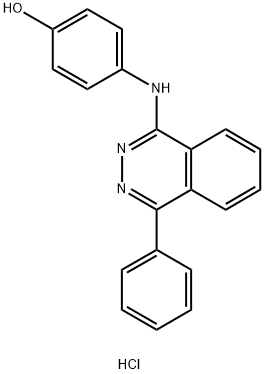 4-(4-PHENYLPHTHALAZIN-1-YLAMINO)PHENOL HYDROCHLORIDE,945600-17-9,结构式