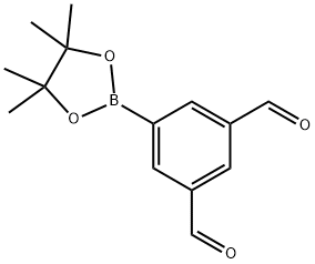 5-(4,4,5,5-tetramethyl-1,3,2-dioxaborolan-2-yl)isophthalaldehyde Struktur
