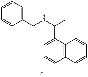 N-BENZYL-1-(1-NAPHTHYL)ETHYLAMINE HYDROCHLORIDE Structure