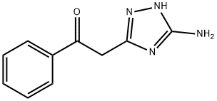 2-(5-Amino-1H-1,2,4-triazol-3-yl)-1-phenylethanone Structure
