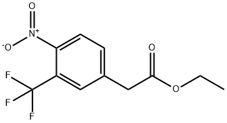 ethyl 4-nitro-3-trifluoromethylphenylacetate 结构式