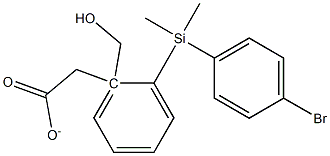 Acetic acid 2-[(4-bromo-phenyl)-dimethyl-silanyl]-benzyl ester Structure