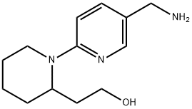 2-{1-[5-(aminomethyl)pyridin-2-yl]piperidin-2-yl}ethan-1-ol Struktur