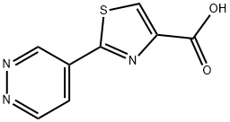2-(Pyridazin-4-yl)thiazole-4-carboxylic acid Structure