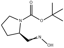 tert-butyl 2-((hydroxyimino)methyl)pyrrolidine-1-carboxylate Struktur