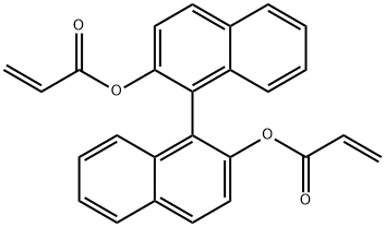 2-Propenoic acid, 1,1'-[1,1'-binaphthalene]-2,2'-diyl ester Struktur