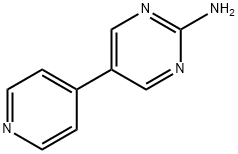 2-Amino-5-(4-pyridyl)pyrimidine 结构式