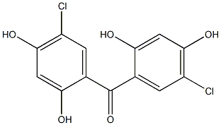 Bis-(5-chloro-2,4-dihydroxy-phenyl)-methanone 结构式
