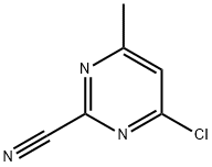 2-Cyano-6-methyl-4-chloropyrimidine Struktur
