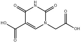 5-Carboxy-3,4-dihydro-2,4-dioxo-1(2H)-pyrimidine acetic acid Structure